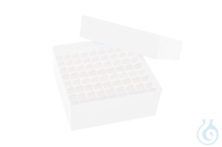 Kartonbox B9, weiß, 75 mm, mit 9x9 Trennwänden, Karton / 36 Stk. 
